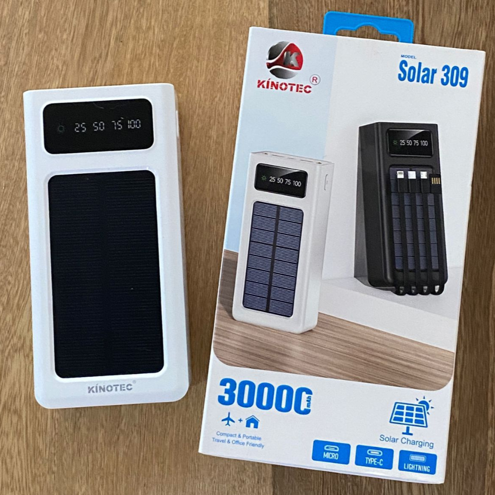 Power Bank Solar 30,000mAh Kinotec KN-111