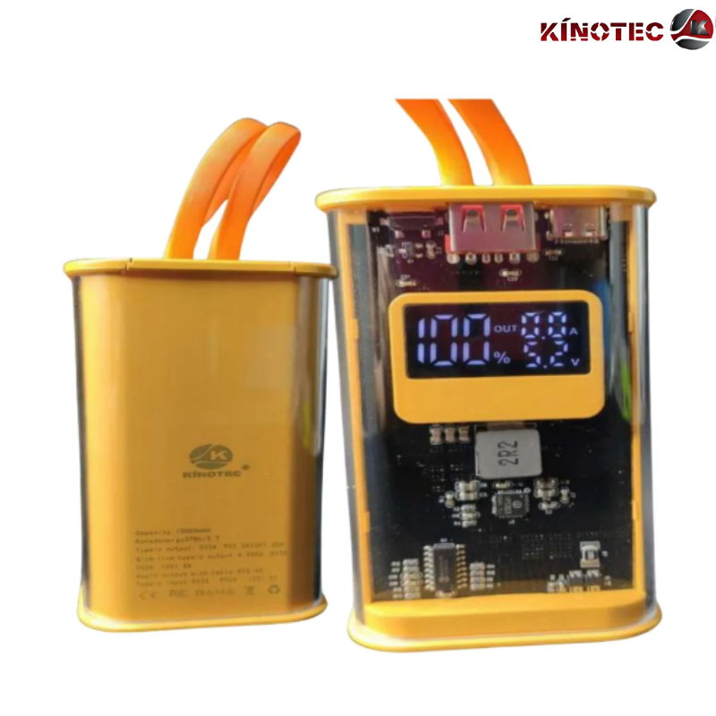 Power Bank Transparente – 10,000 mAh