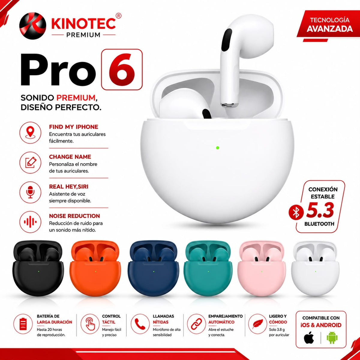 Audifono Pro 6
