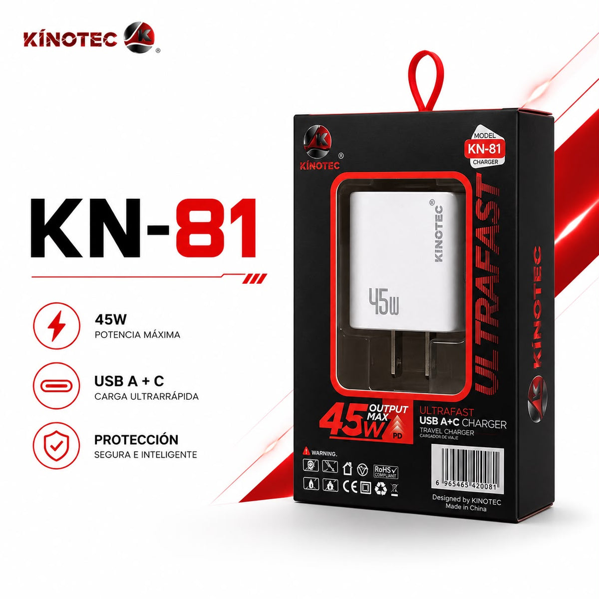 Cargador Kinotec KN-81