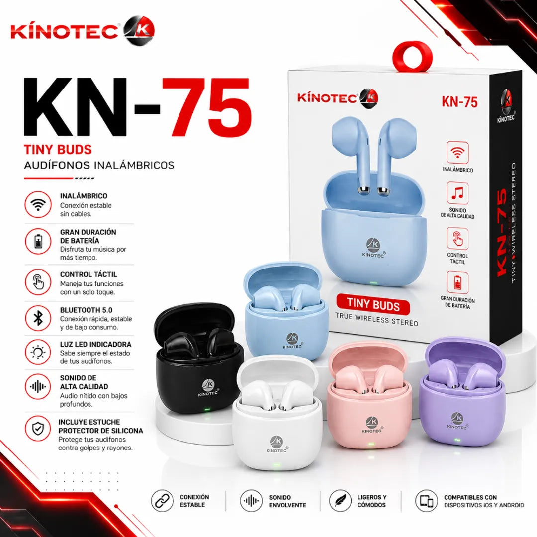 Audífonos Bluetooth Kinotec KN-75