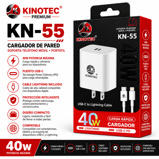 Cargador Kinotec KN-55