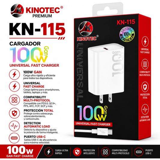 Cargador kinotec Kn-115