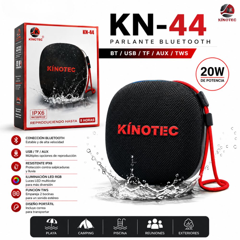 Parlante Bluetooth Kinotec KN-44