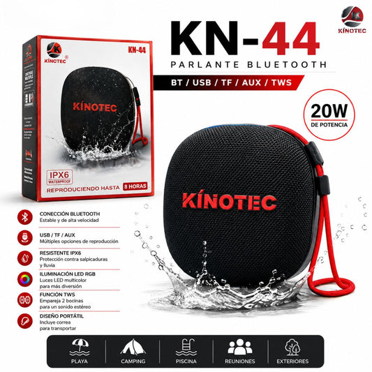 Parlante Bluetooth Kinotec KN-44