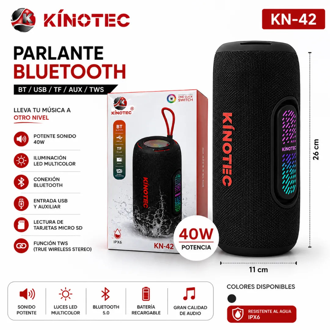 Parlante Bluetooth Kinotec KN-42