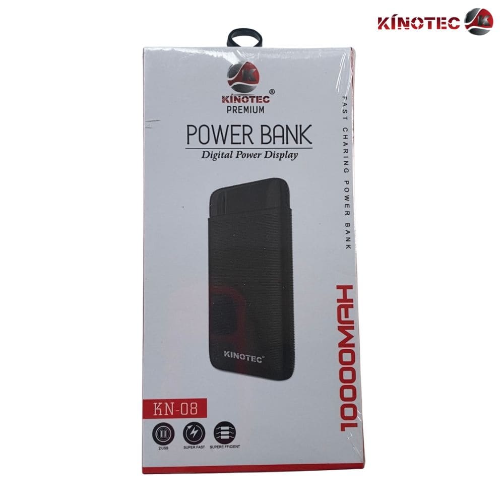 Power Bank Kinotec KN-08 – 10,000mAh Sencillo