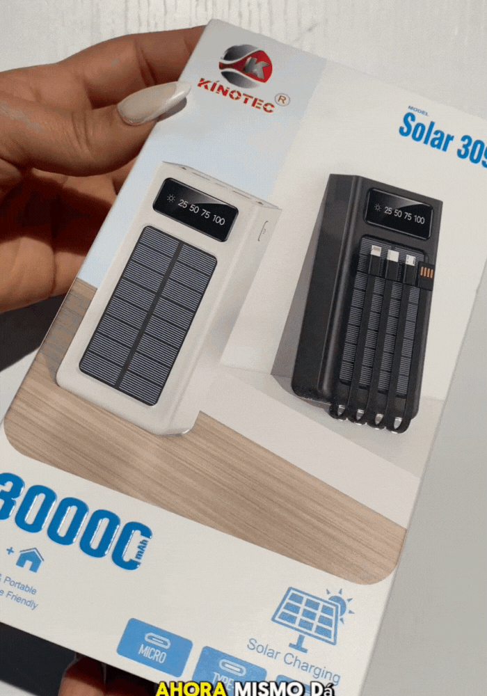 POWER BANK SOLAR 30.000 MHA