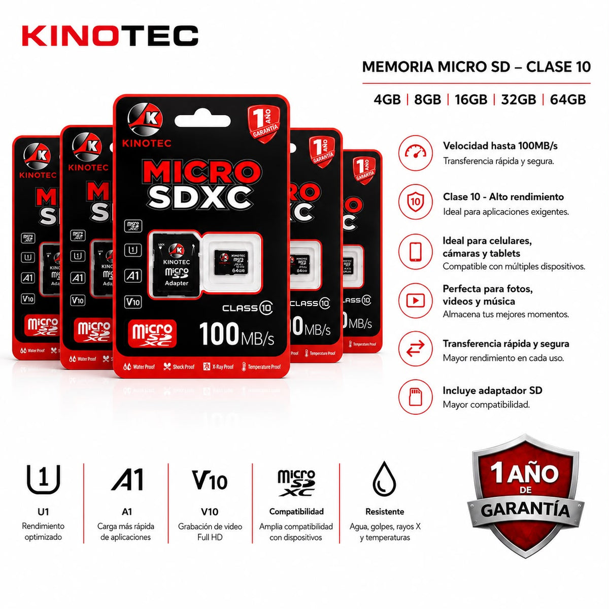 Memoria Micro SD Kinotec