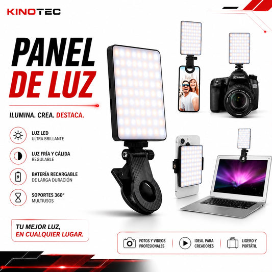 PANEL LED PARA SELFIES