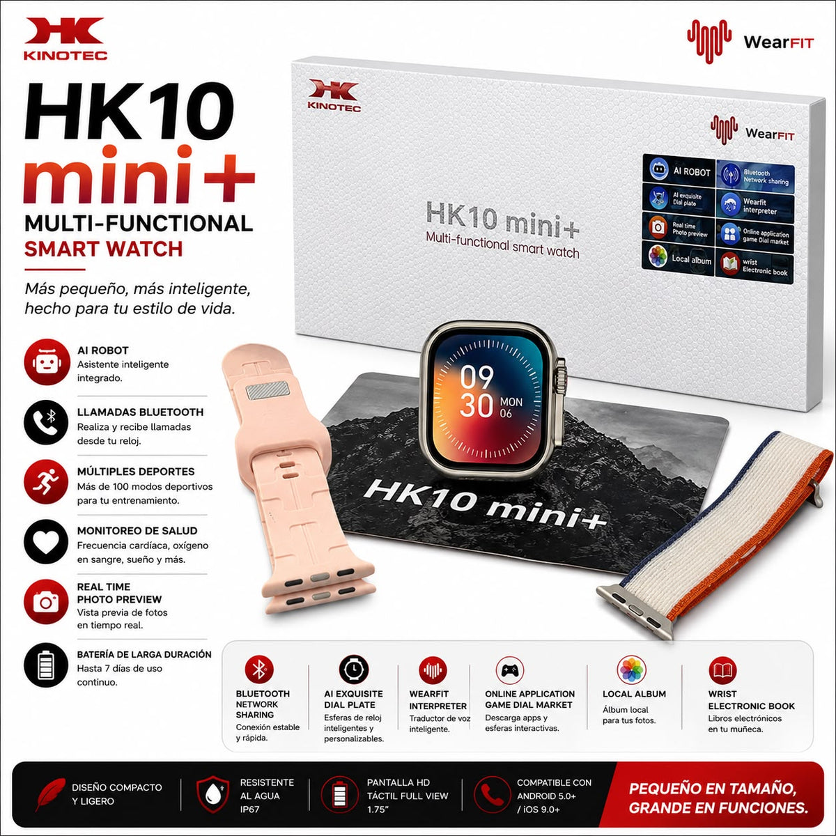 Smartwatch Reloj Inteligente Hk10 Mini Plus 10