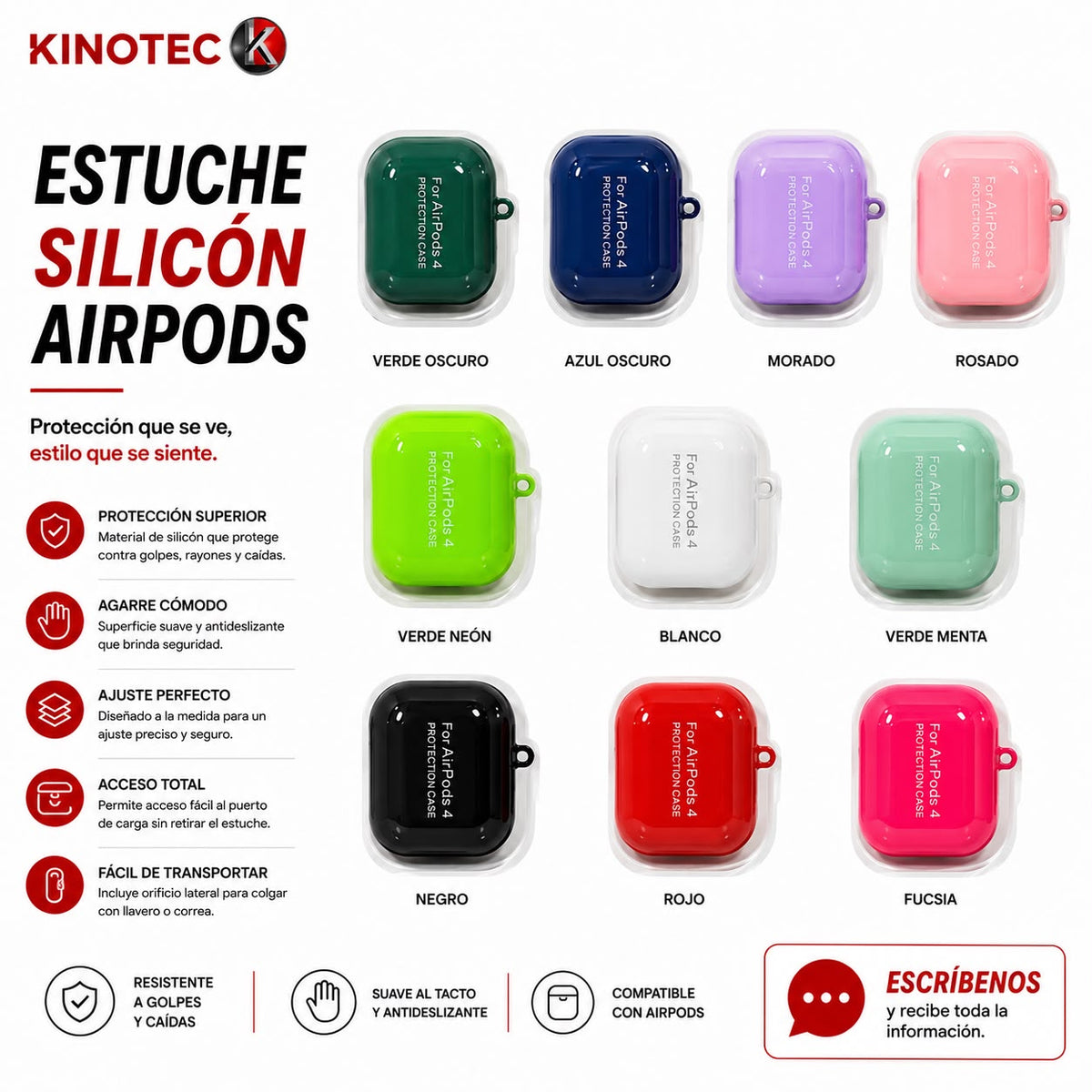 Estuche silicon para AirPods
