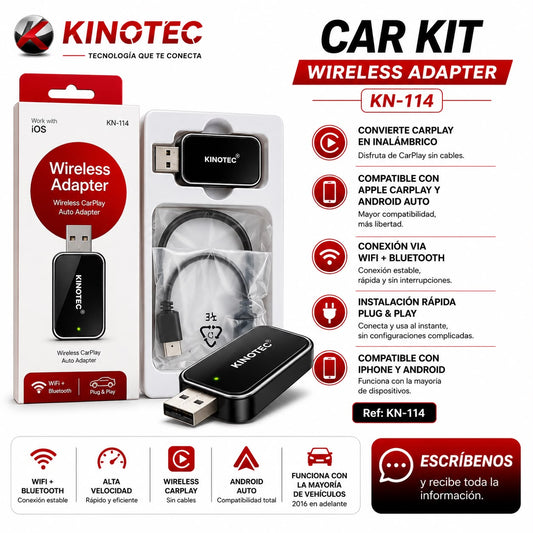 Car Kit Wireless Adapter Kinotec KN-114