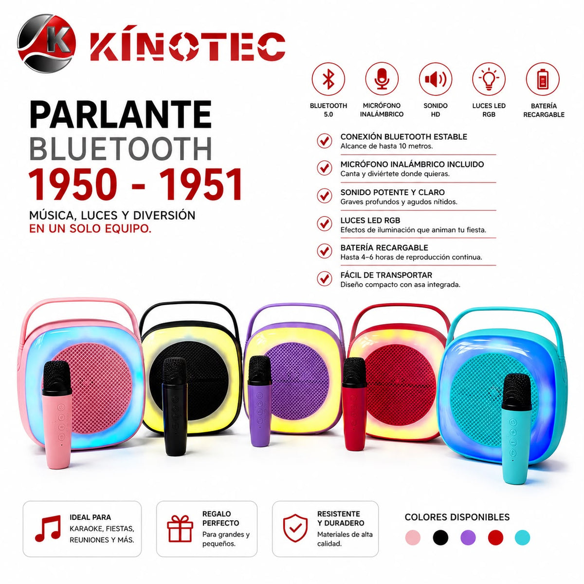 Parlante Microfono Kinotec 1950–1951