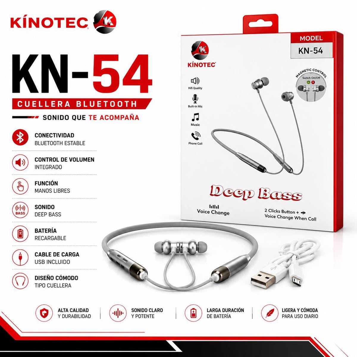 Audífonos Kinotec KN-54