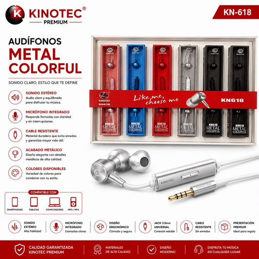 Audifonos con Cable Kinotec KN-618