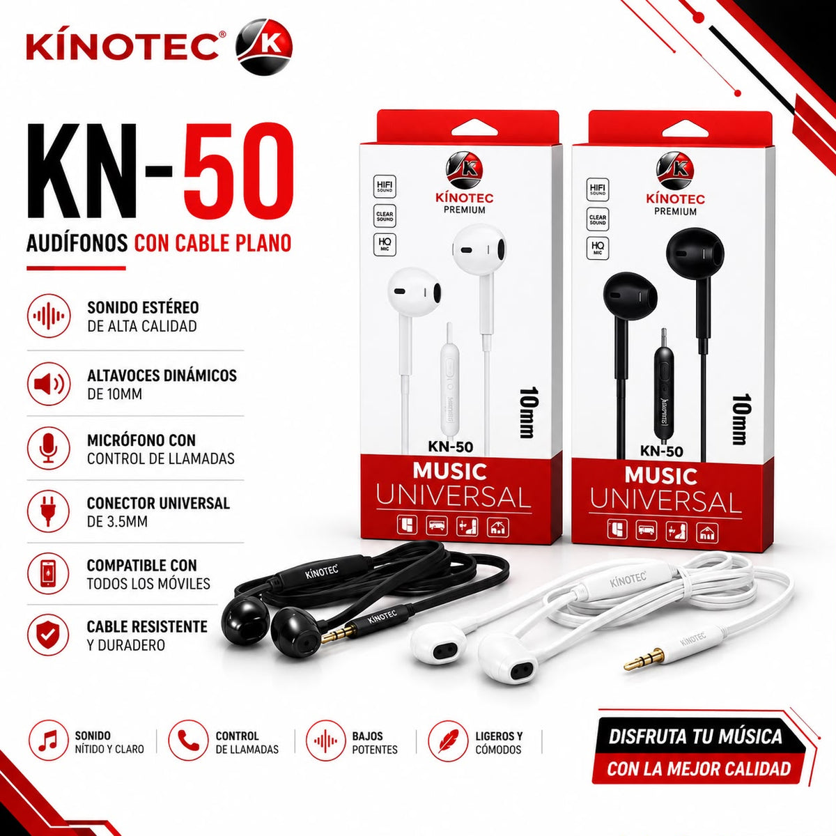 Audífonos Kinotec KN-50