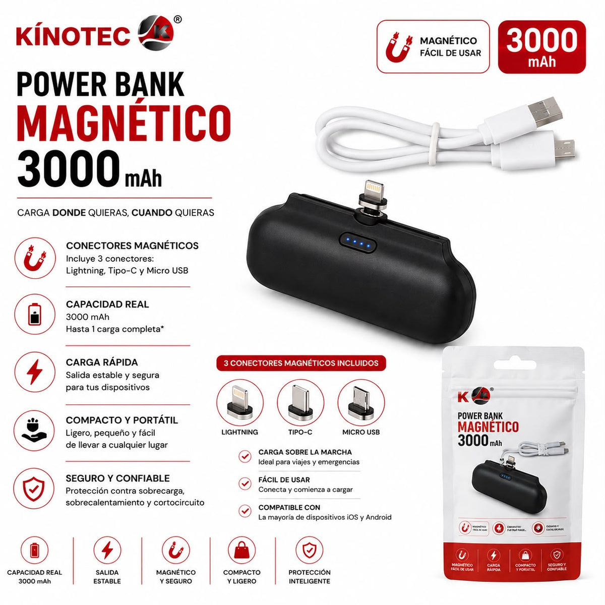 Power Bank Magnético