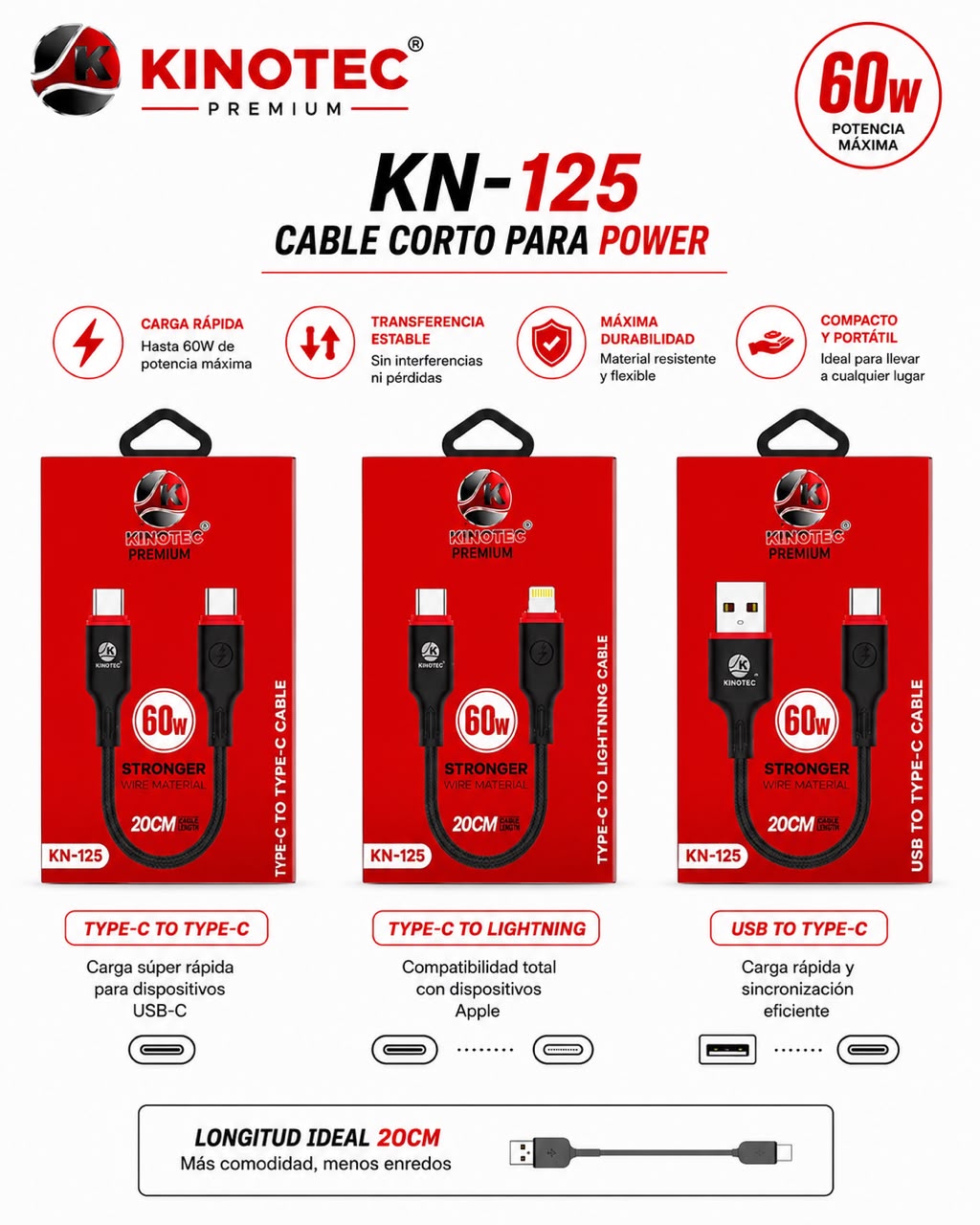 Cable Kinotec KN-125