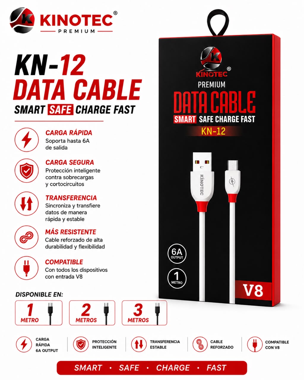 Cable Kinotec KN-12 V8