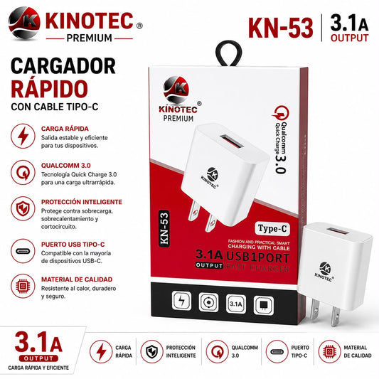 Cargador Kinotec KN-53 TC