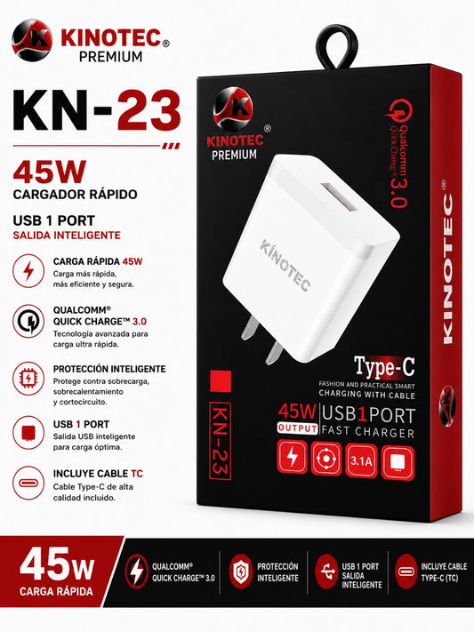 Cargador Kinotec KN-23 TC